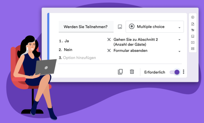 Wie man bedingte Fragen in Google Formularen erstellt