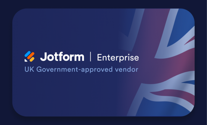 Jotform Enterprise is now approved for UK government use